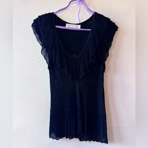 Elegant Black Lace Top
